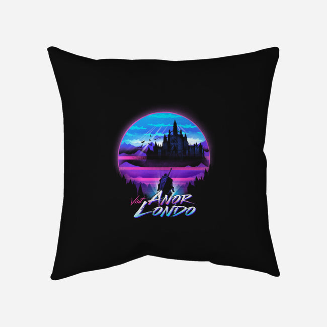 Anor Londo Postcard-none removable cover w insert throw pillow-dandingeroz