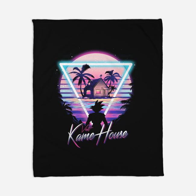 Kame Island Postcard-none fleece blanket-dandingeroz