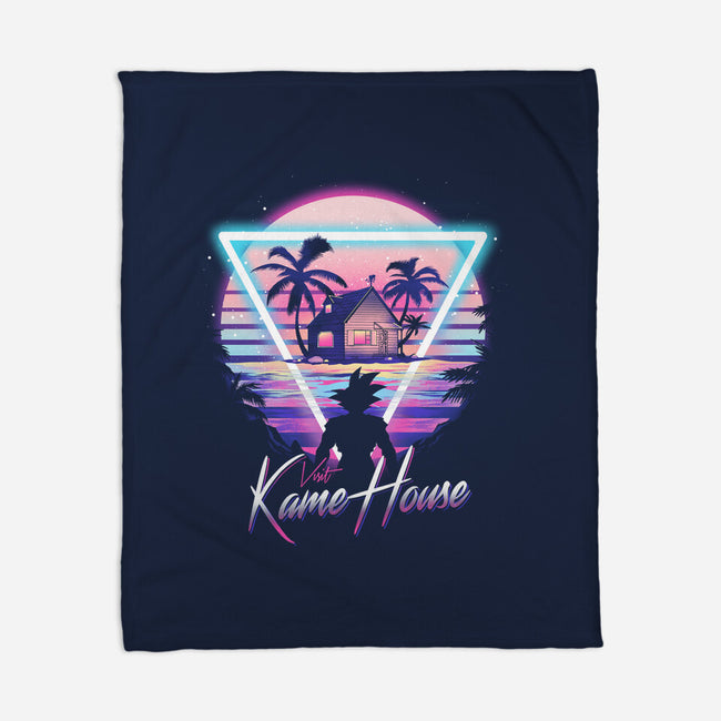 Kame Island Postcard-none fleece blanket-dandingeroz