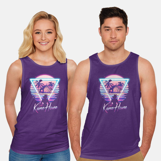 Kame Island Postcard-unisex basic tank-dandingeroz