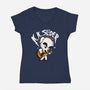 K.K. Slider vs the World-womens v-neck tee-eduely