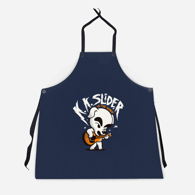 K.K. Slider vs the World-unisex kitchen apron-eduely