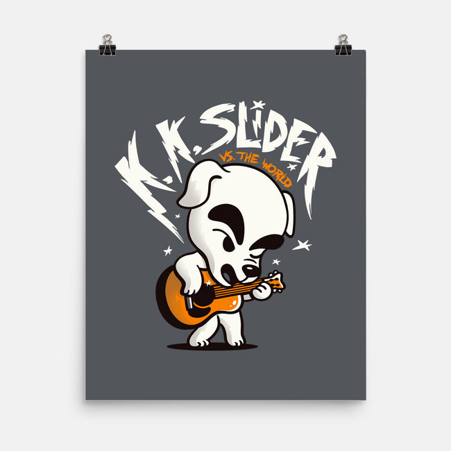 K.K. Slider vs the World-none matte poster-eduely