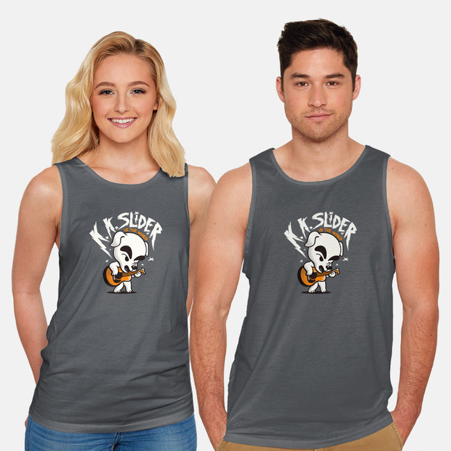 K.K. Slider vs the World-unisex basic tank-eduely