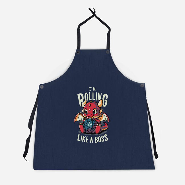 Rolling Like A Boss-unisex kitchen apron-Typhoonic