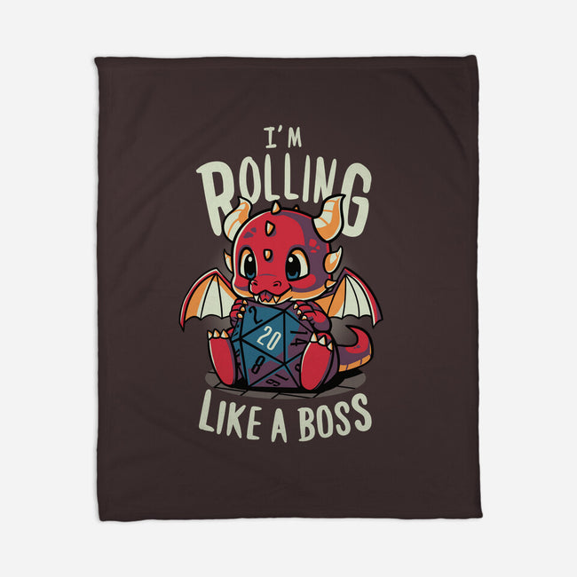 Rolling Like A Boss-none fleece blanket-Typhoonic