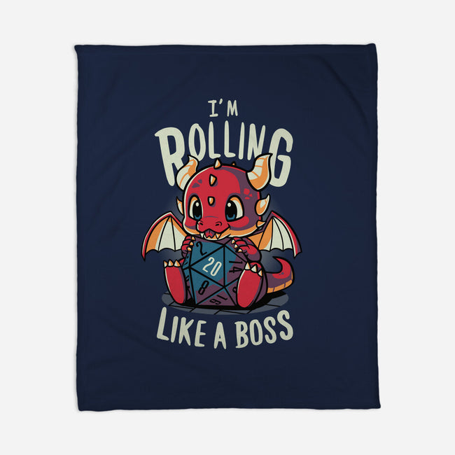 Rolling Like A Boss-none fleece blanket-Typhoonic