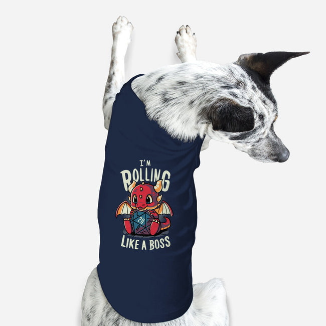 Rolling Like A Boss-dog basic pet tank-Typhoonic