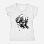 Hunting Grounds-womens v-neck tee-ddjvigo