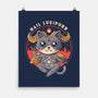 Hail Lucipurr-none matte poster-eduely