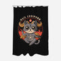 Hail Lucipurr-none polyester shower curtain-eduely