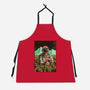 Space Flowers-unisex kitchen apron-artofvelazquez