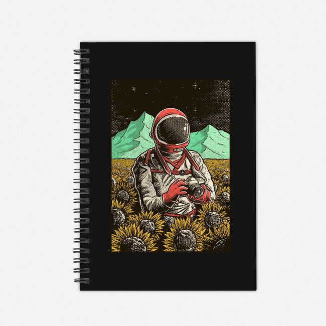 Space Flowers-none dot grid notebook-artofvelazquez