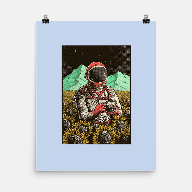 Space Flowers-none matte poster-artofvelazquez