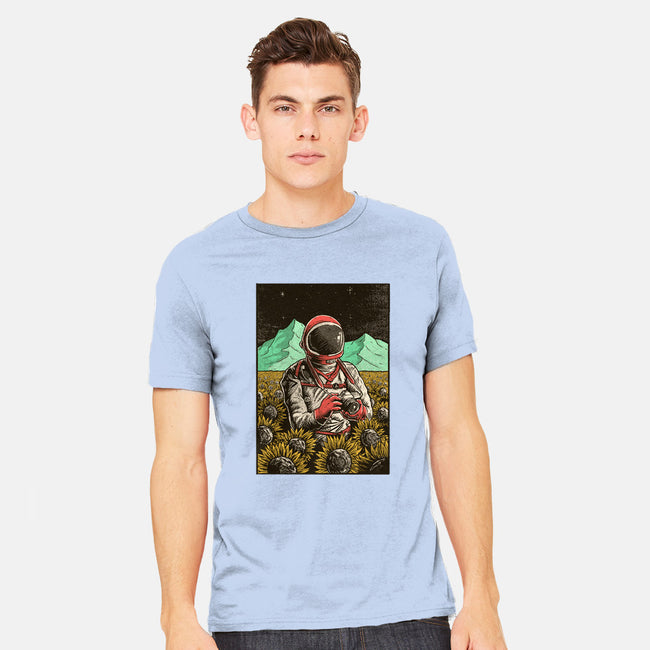 Space Flowers-mens heavyweight tee-artofvelazquez