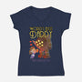 World's Best Big Daddy-womens v-neck tee-queenmob