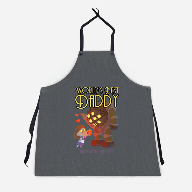 World's Best Big Daddy-unisex kitchen apron-queenmob