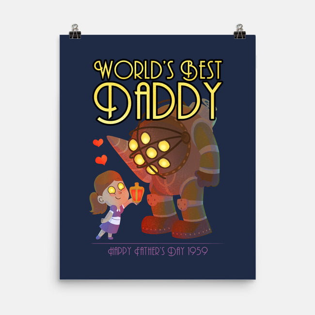 World's Best Big Daddy-none matte poster-queenmob