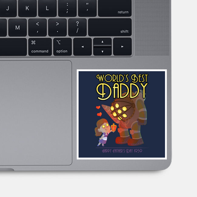 World's Best Big Daddy-none glossy sticker-queenmob