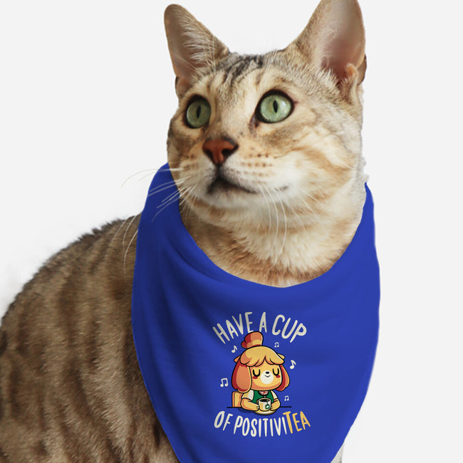 Cup of Positivitea-cat bandana pet collar-Typhoonic