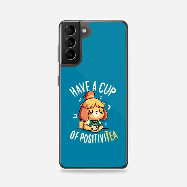 Cup of Positivitea-samsung snap phone case-Typhoonic