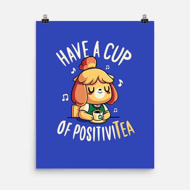 Cup of Positivitea-none matte poster-Typhoonic