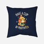 Cup of Positivitea-none removable cover w insert throw pillow-Typhoonic