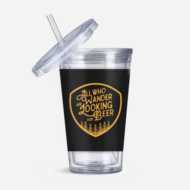 All Who Wander are Looking for Beer-none acrylic tumbler drinkware-beerisok