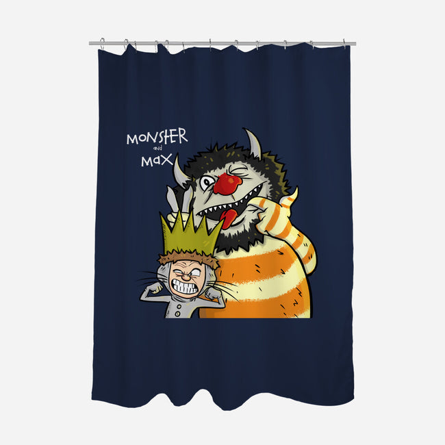 Monster and Max-none polyester shower curtain-MarianoSan
