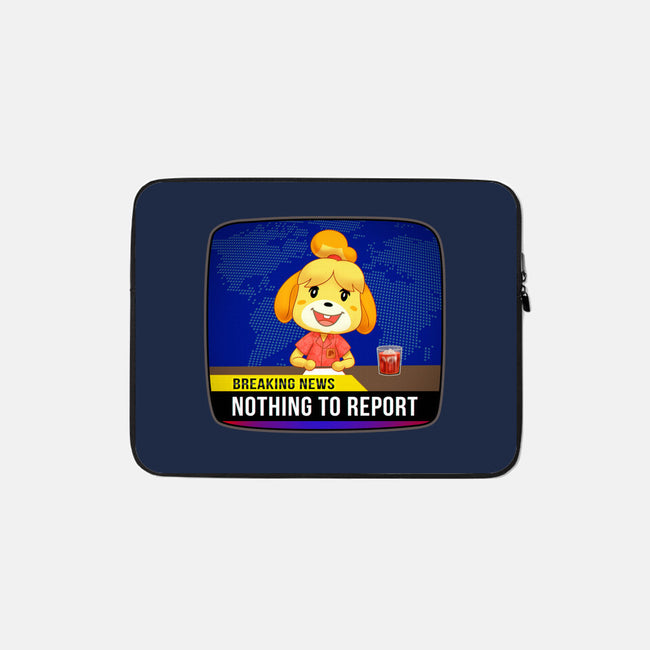 Nothing to Report-none zippered laptop sleeve-Odin Campoy