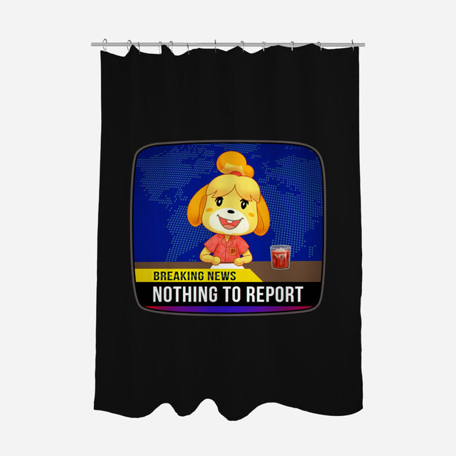 Nothing to Report-none polyester shower curtain-Odin Campoy