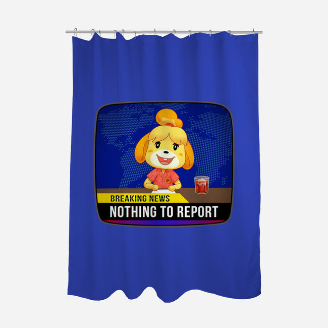 Nothing to Report-none polyester shower curtain-Odin Campoy