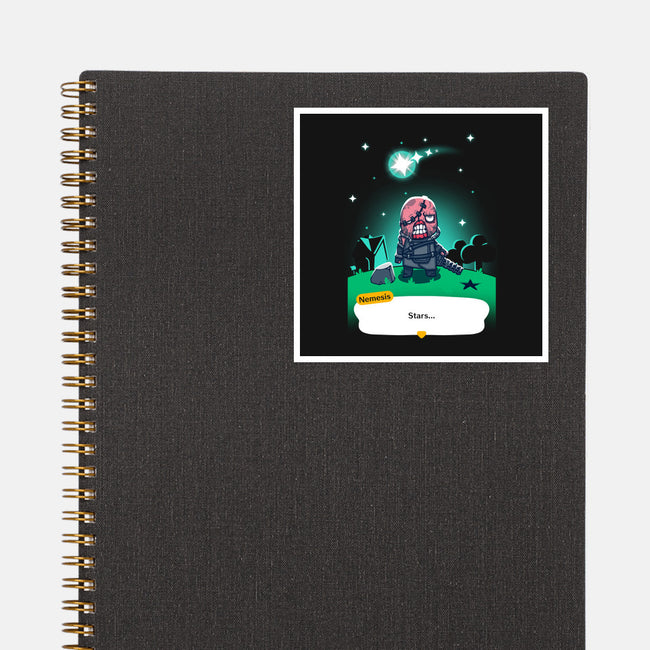 Stars-none glossy sticker-theteenosaur