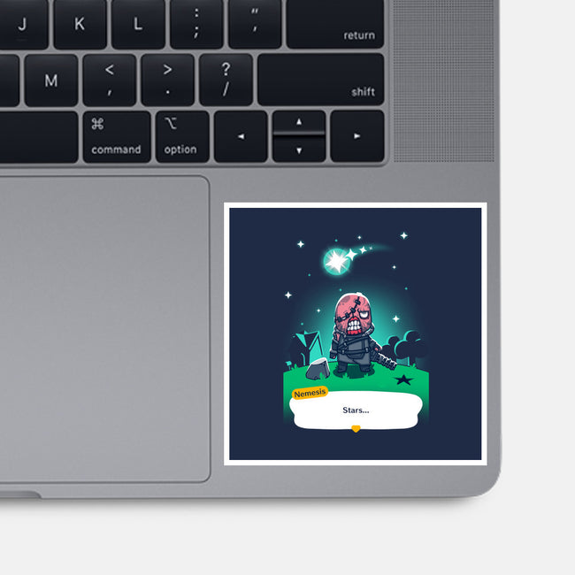 Stars-none glossy sticker-theteenosaur