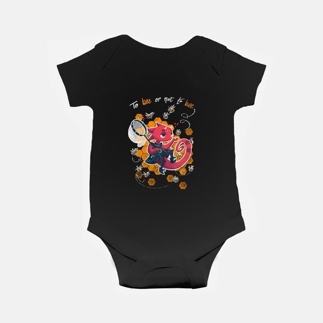 To Bee Or Not To Bee-baby basic onesie-theteenosaur