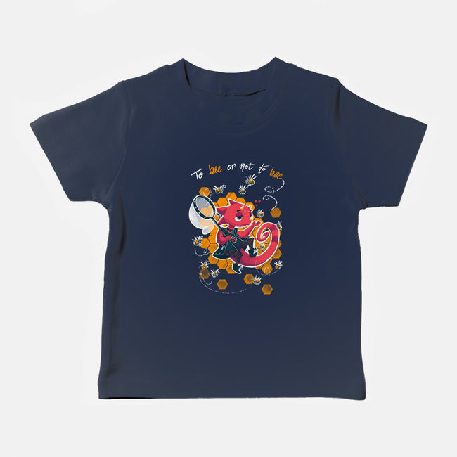 To Bee Or Not To Bee-baby basic tee-theteenosaur