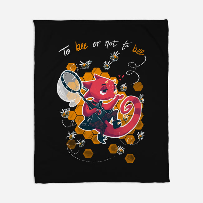 To Bee Or Not To Bee-none fleece blanket-theteenosaur