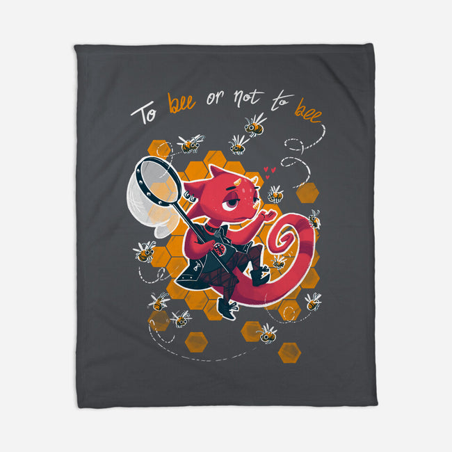 To Bee Or Not To Bee-none fleece blanket-theteenosaur