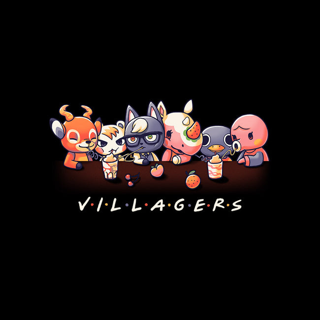 Villagers-womens fitted tee-Geekydog