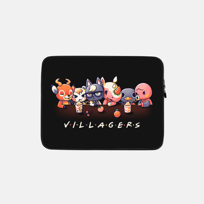 Villagers-none zippered laptop sleeve-Geekydog