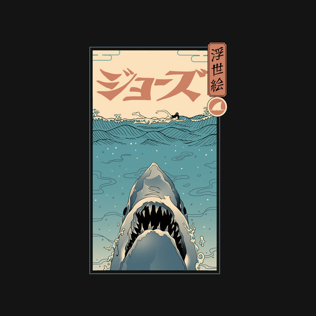 Shark Ukiyo-E-unisex baseball tee-vp021