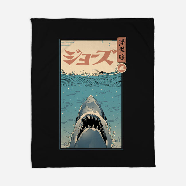 Shark Ukiyo-E-none fleece blanket-vp021