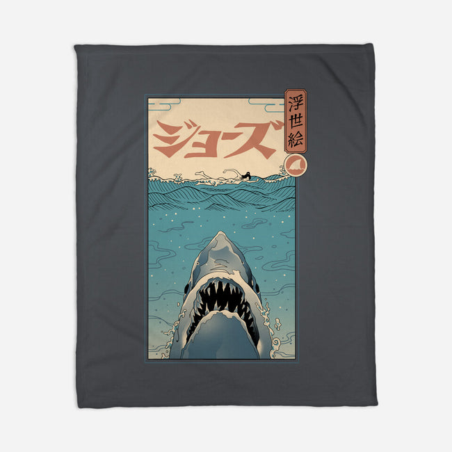 Shark Ukiyo-E-none fleece blanket-vp021