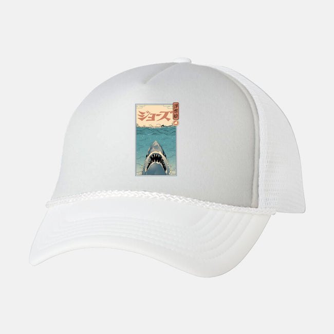 Shark Ukiyo-E-unisex trucker hat-vp021