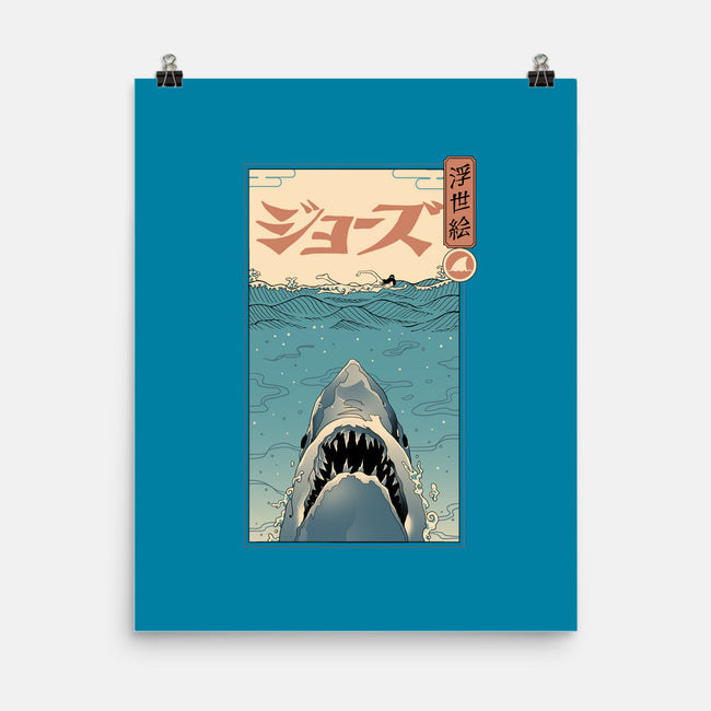 Shark Ukiyo-E-none matte poster-vp021