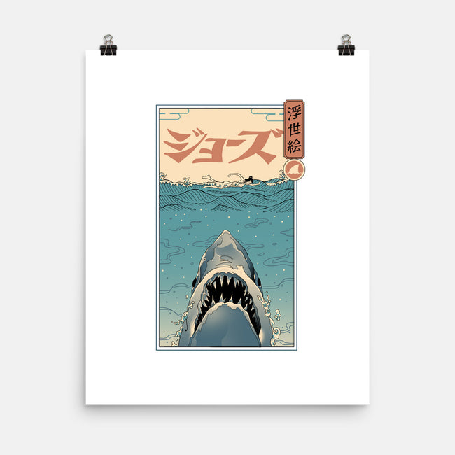 Shark Ukiyo-E-none matte poster-vp021