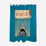 Shark Ukiyo-E-none polyester shower curtain-vp021