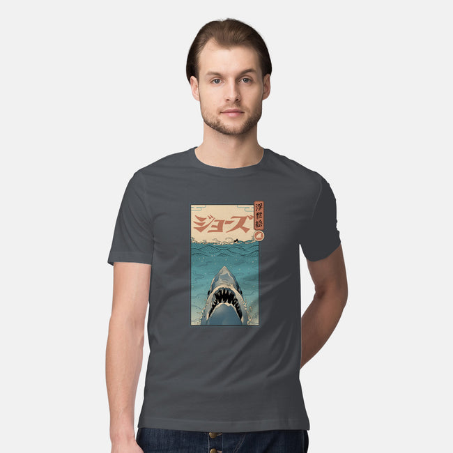 Shark Ukiyo-E-mens premium tee-vp021