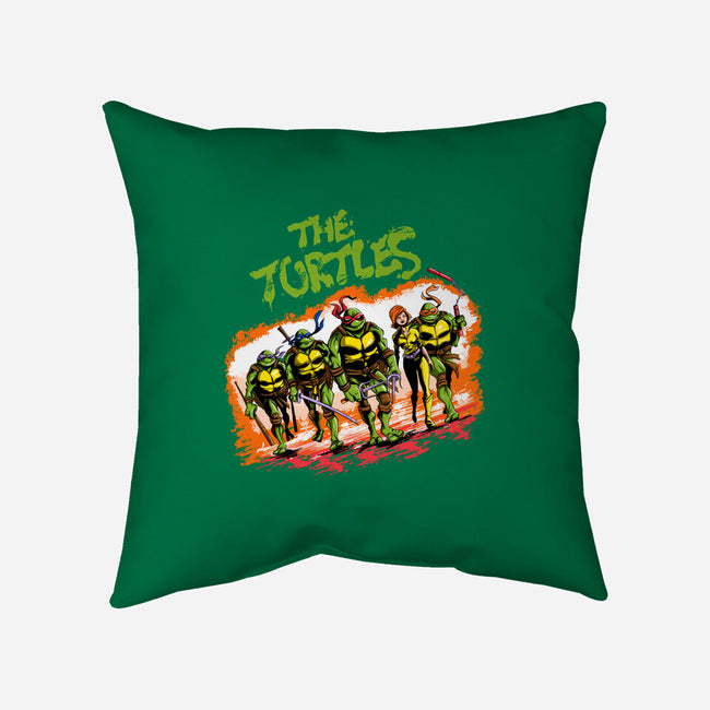 The Ninja Warriors-none removable cover w insert throw pillow-zascanauta