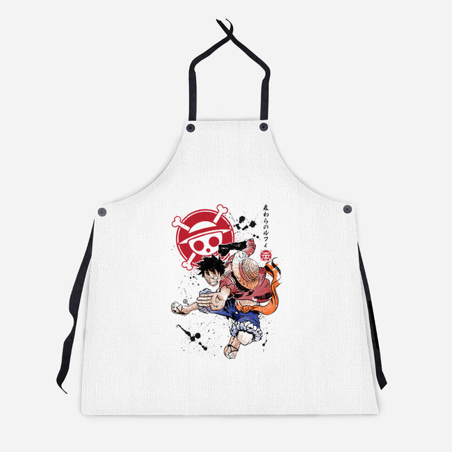 Straw Hat Captain-unisex kitchen apron-DrMonekers